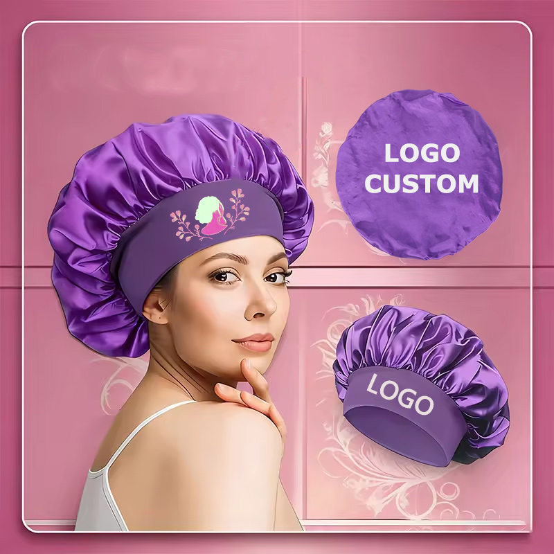 Hair Care Logo - Silk Bonnet Satin Bonnets Sleeping Caps