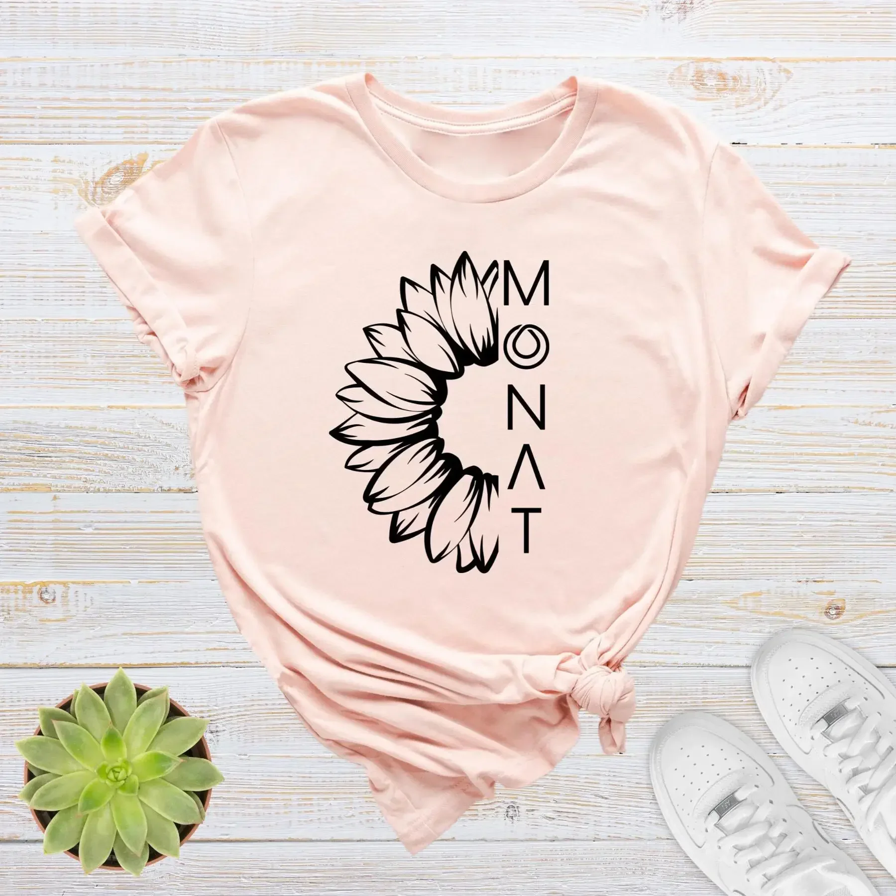 Hair Care Logo - MonaT T Shirt Sunflower Hair Care