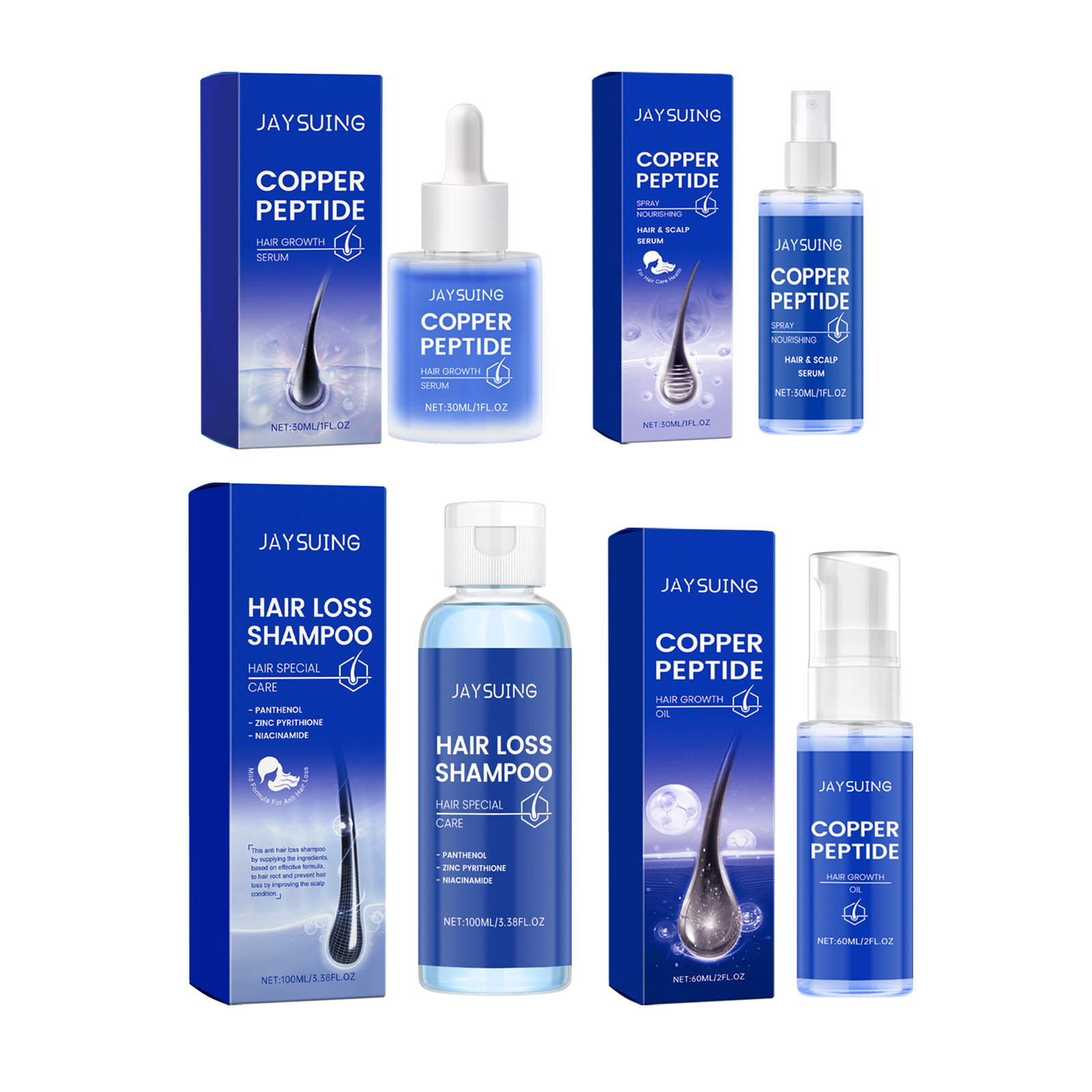 Hair Care Herbal - Hair Growth Serum Copper Peptides Scalp