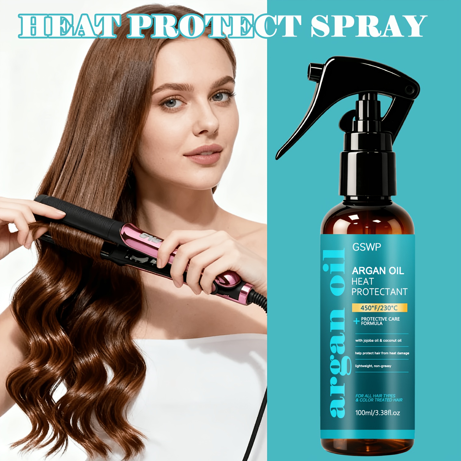 Argan Oil Treatment - GSWP Argan Oil Protect Spray,450°F Heat