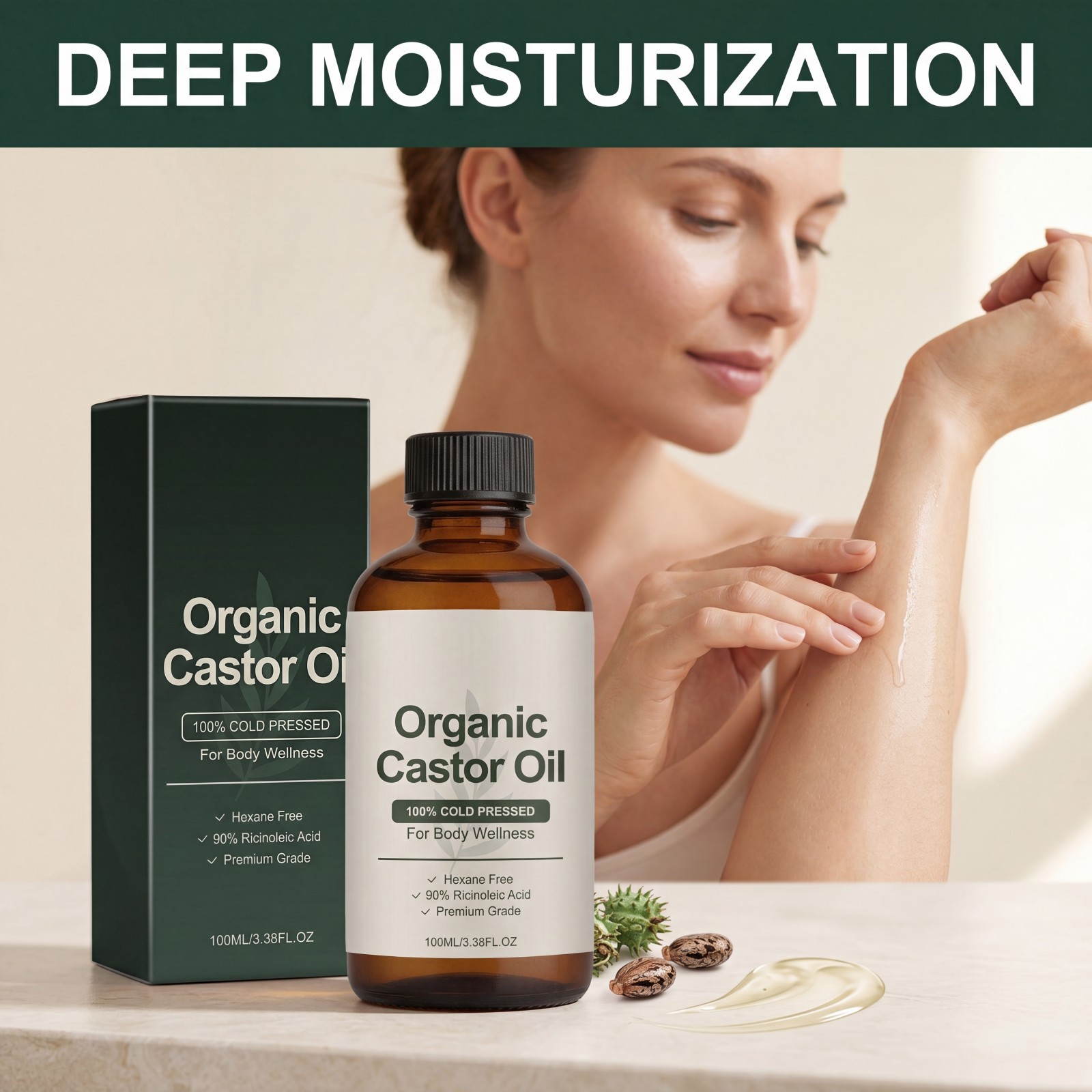 Body Moisturizer Oil Organic C - Castor Oil Cold Press ulasan dan harga