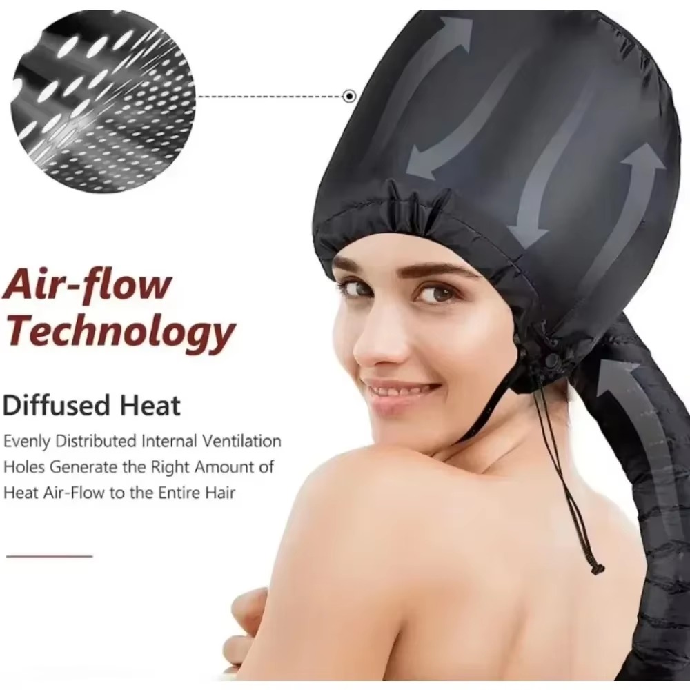 Portable Hair Bonnet Dryer Cap - Hair Care For Curly Dry Hair ulasan dan harga