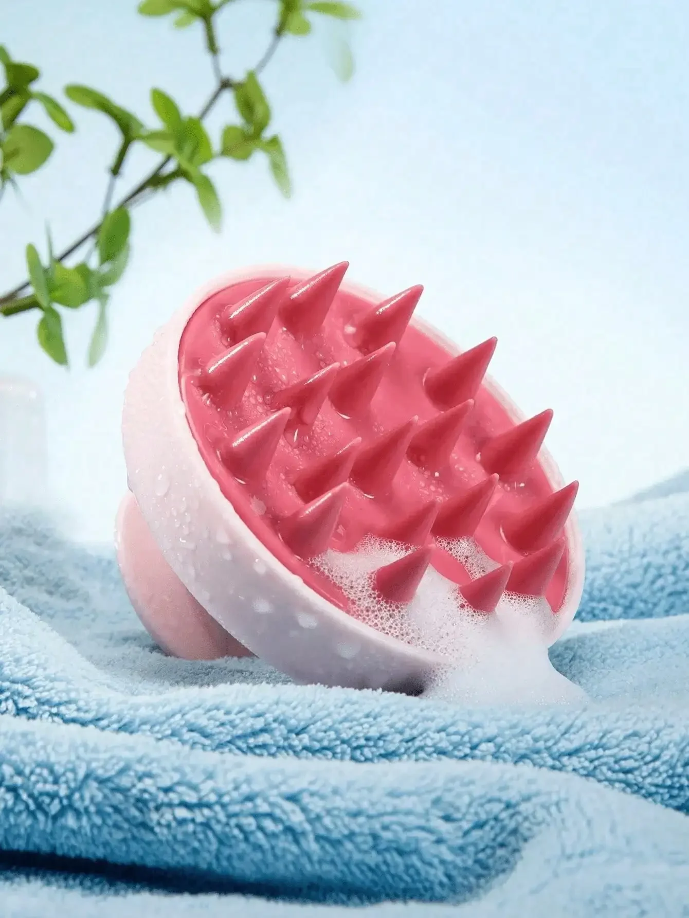 1pc Soft Silicone Scalp Massag - Hair Care For Curly Dry Hair ulasan dan harga