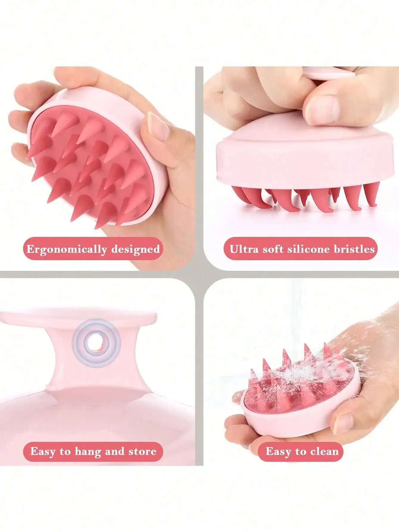 1pc Soft Silicone Scalp Massag - Hair Care For Curly Dry Hair ulasan dan harga