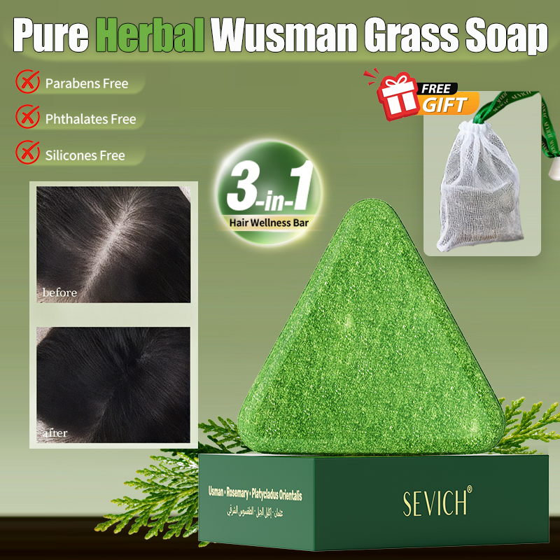 Natural Hair Growth Set Usman  - Hair Care Herbal ulasan dan harga