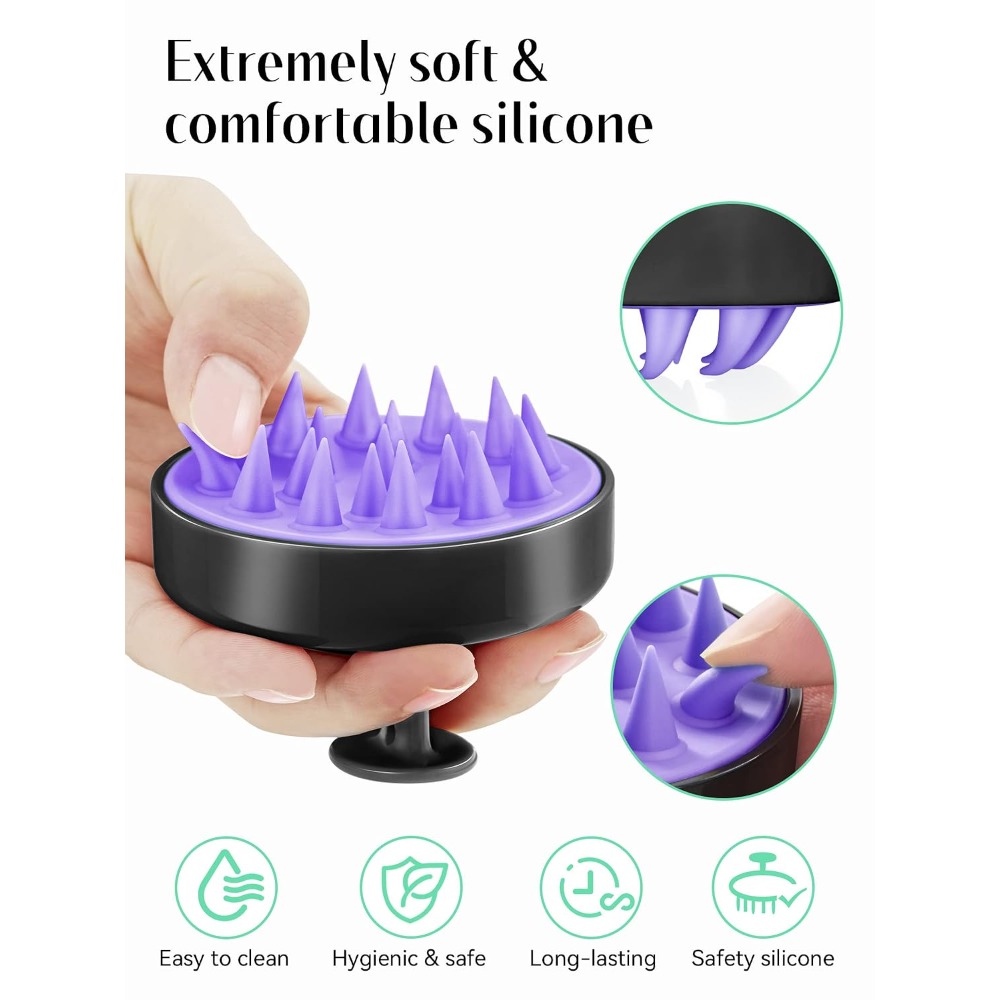 Soft Silicone Scalp Scrubber S - Hair Care For Curly Dry Hair ulasan dan harga