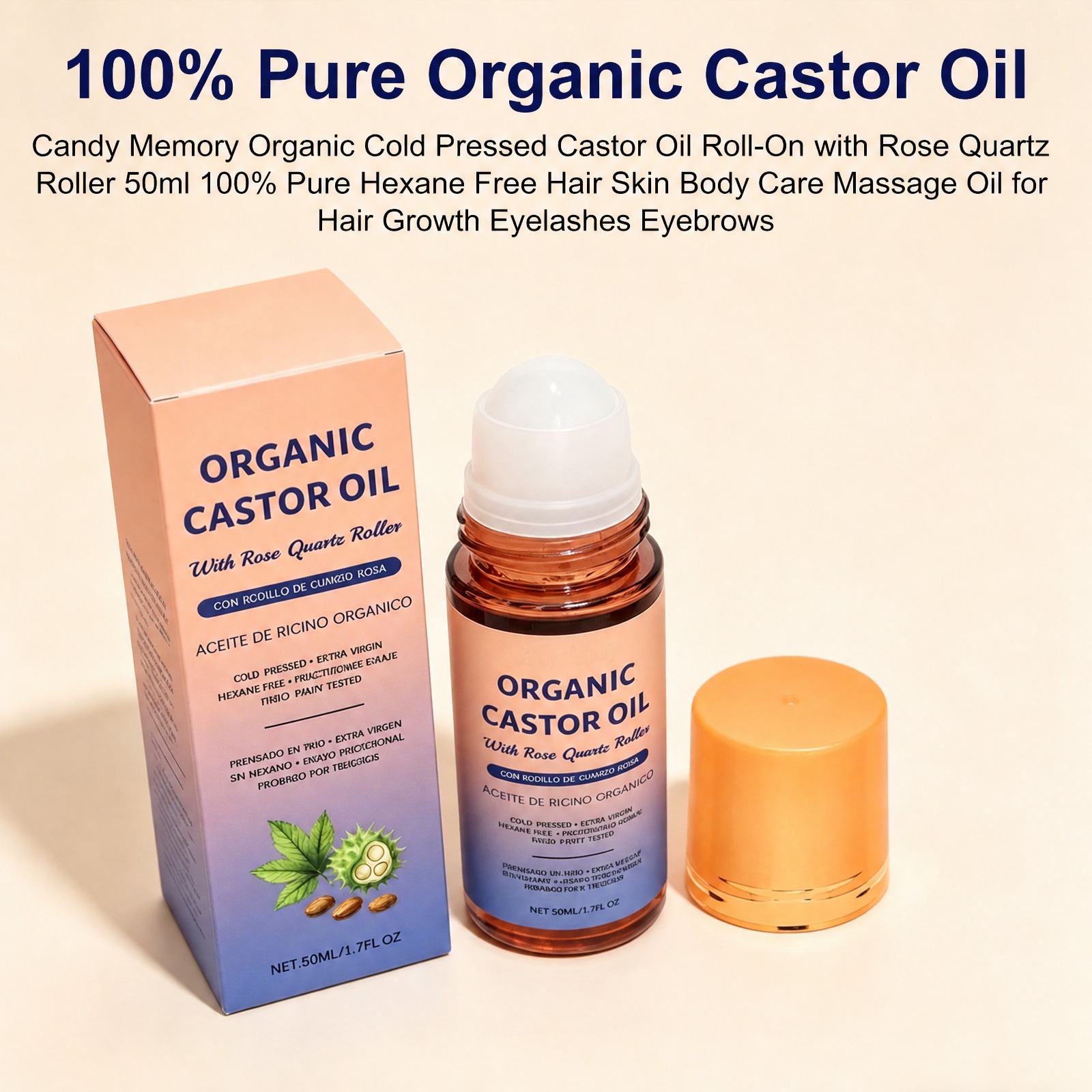 Organic Castor Oil Roller with - Castor Oil Cold Press ulasan dan harga