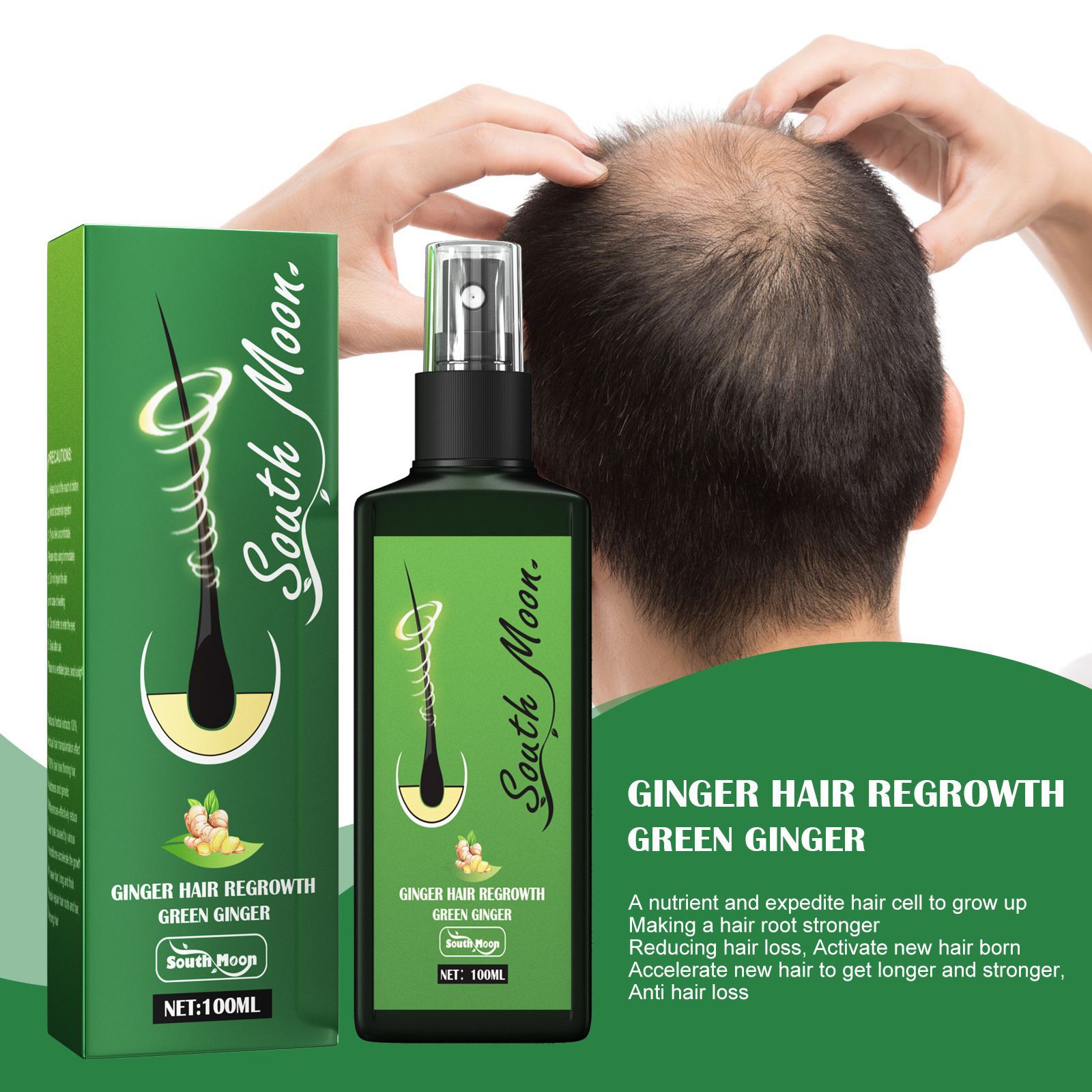 South Moon Ginger Hair Growth  - Hair Care Herbal ulasan dan harga