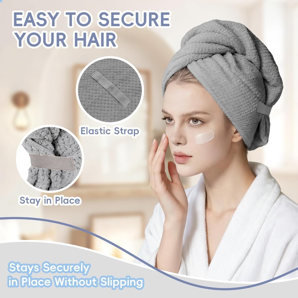 Large Microfiber Hair Towel Wr - Hair Care For Curly Dry Hair ulasan dan harga