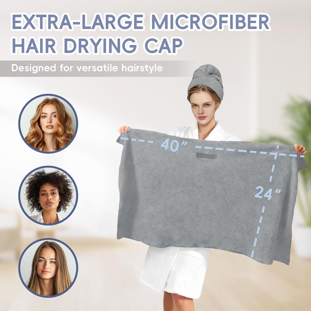 Large Microfiber Hair Towel Wr - Hair Care For Curly Dry Hair ulasan dan harga