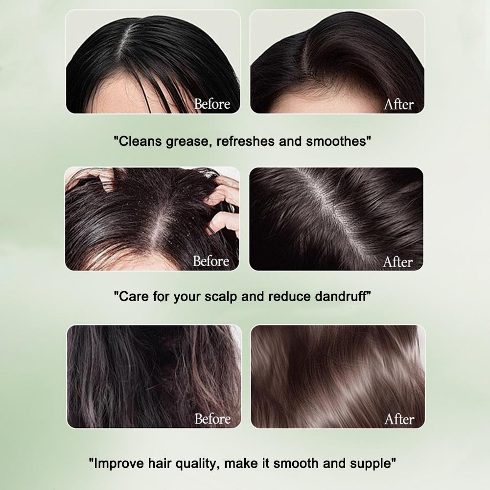 1-10Pcs Natural Herbal Shampoo - Hair Care Herbal ulasan dan harga