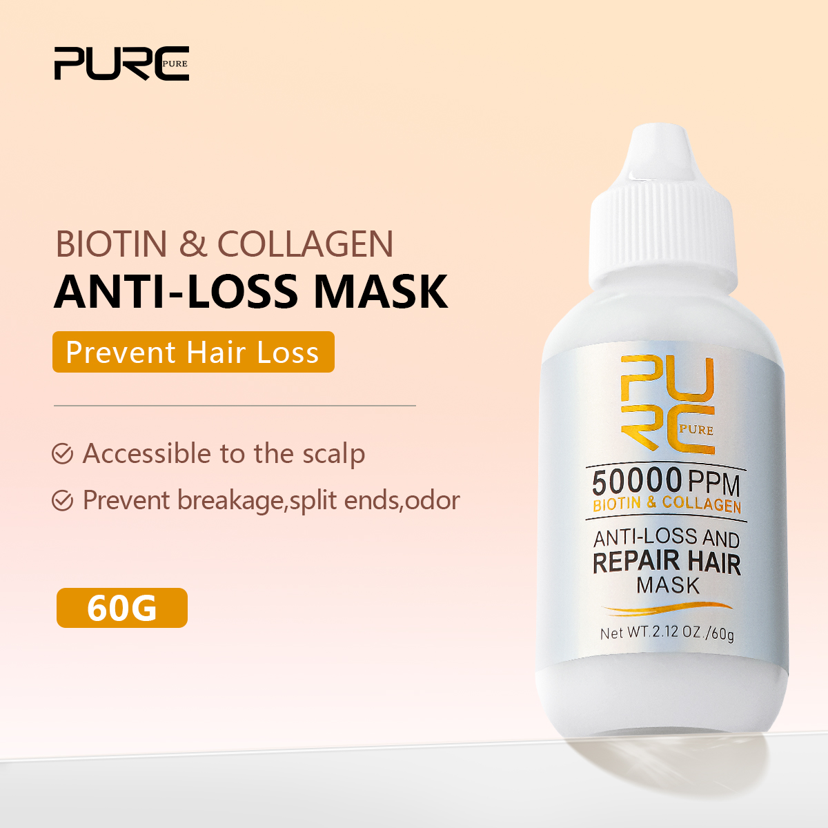 Collagen Hair Mask & Argan Oil - Hair Care For Curly Dry Hair ulasan dan harga