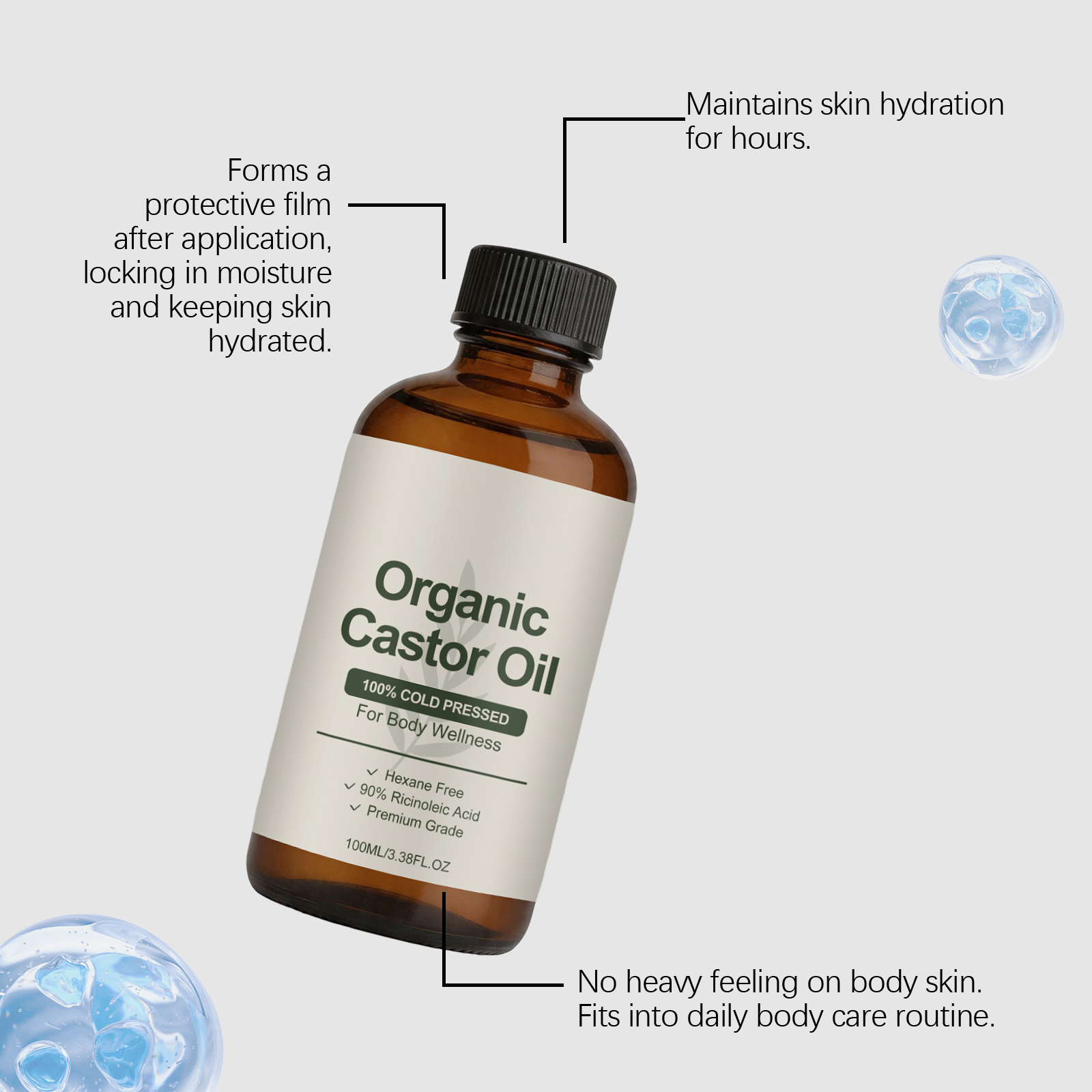 Organic Castor Oil Cold Presse - Castor Oil Cold Press ulasan dan harga