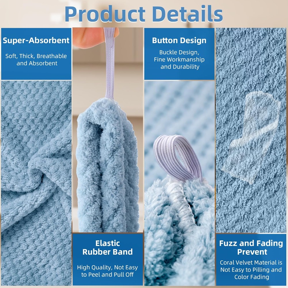 Microfiber Hair Towel Wrap 4 P - Hair Care For Curly Dry Hair ulasan dan harga