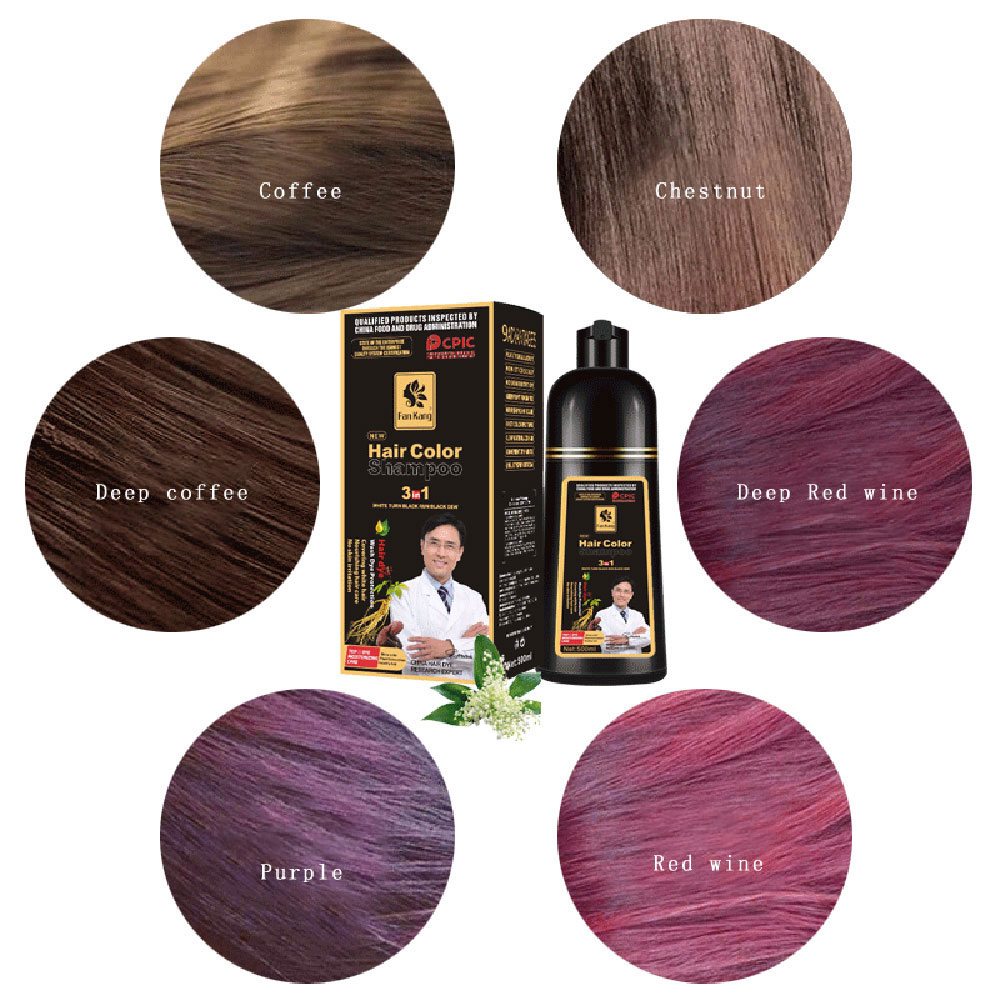 3 In 1 Instant Coloring Shampo - Hair Care Herbal ulasan dan harga