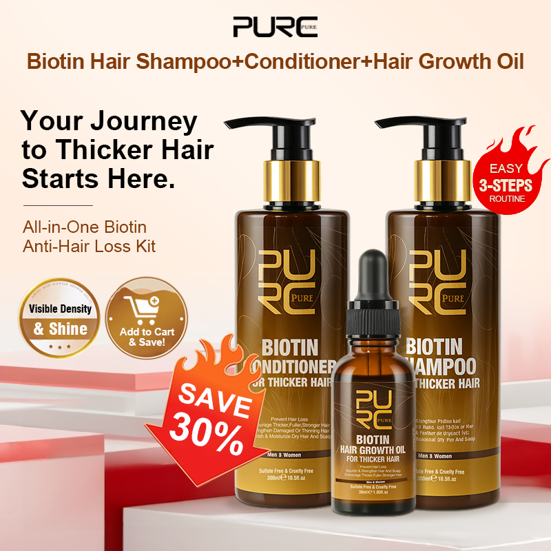 PURC Biotin Hair Growth Oil Sh - Argan Oil Treatment ulasan dan harga