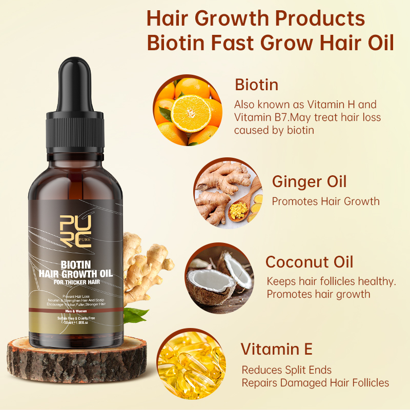 PURC Biotin Hair Growth Oil Sh - Argan Oil Treatment ulasan dan harga