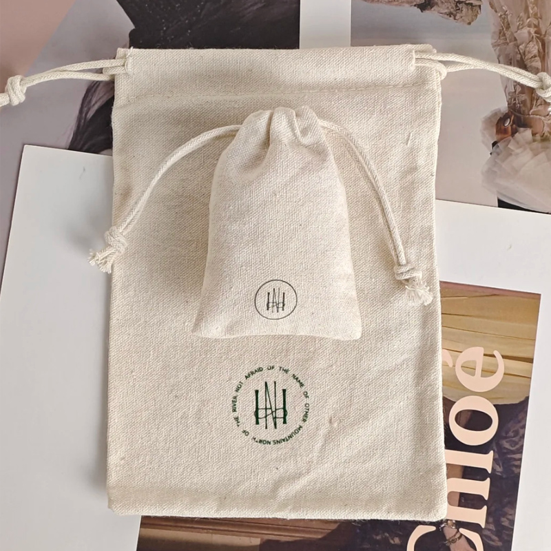 Natural Cotton Gift Bags Beaut - Hair Care Logo ulasan dan harga