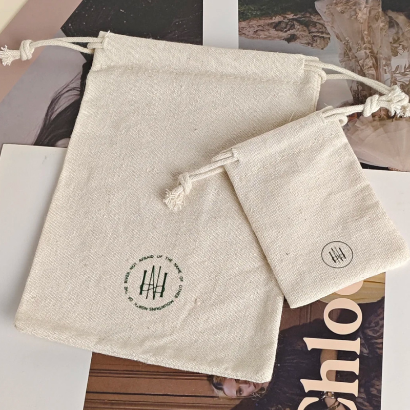 Natural Cotton Gift Bags Beaut - Hair Care Logo ulasan dan harga