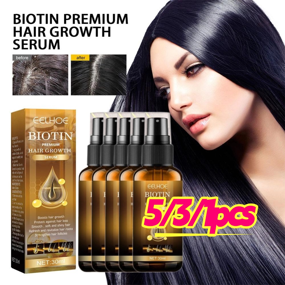 5/3/1pcs Biotin Fast Hair Grow - Hair Care Herbal ulasan dan harga
