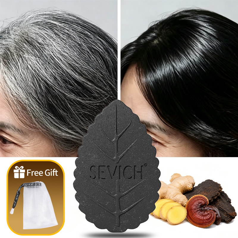 Black Shampoo Soap Bar Gray Ha - Hair Care Herbal ulasan dan harga